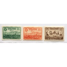 RUSIA 1949 Yv. 1389/91 SERIE COMPLETA DE ESTAMPILLAS NUEVAS CON GOMA